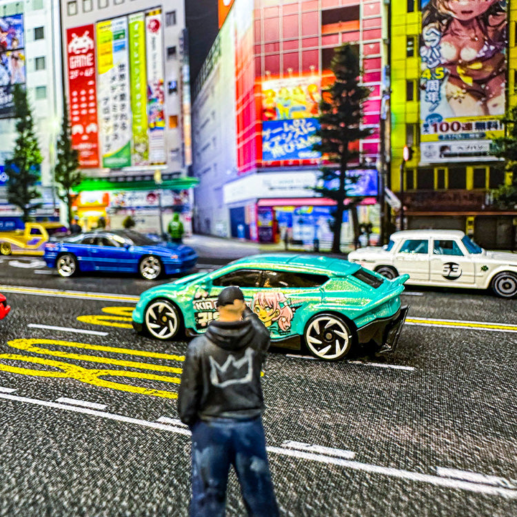 LUNCHBOX Dis-Play Mat 1:64 scale - Japan freeway scene